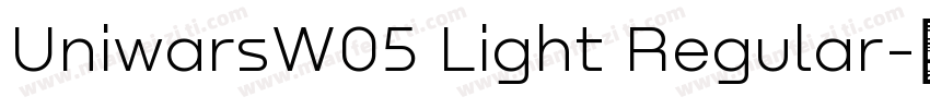 UniwarsW05 Light Regular字体转换